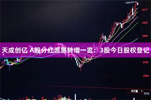 天成创亿 A股分红派息转增一览：3股今日股权登记