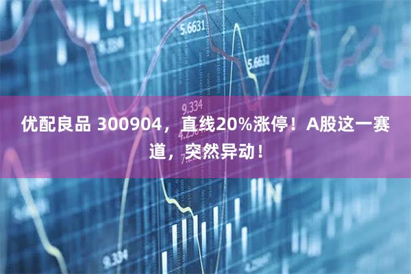 优配良品 300904，直线20%涨停！A股这一赛道，突然异动！