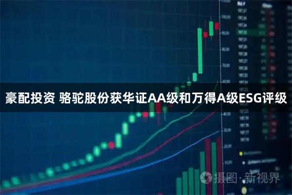 豪配投资 骆驼股份获华证AA级和万得A级ESG评级